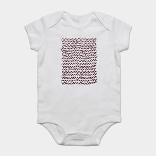 Knitting pattern - burgundy Baby Bodysuit